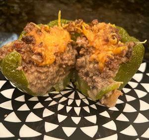 MACRO-FRIENDLY PHILLY CHEESE STUFFED PEPPERS
