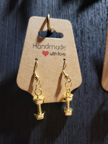 "Bold" Dumbbell Earrings