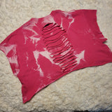 Customized Unisex T-shirt - "FeMALE the Original Iron Man" - Bleached Fuchsia, L